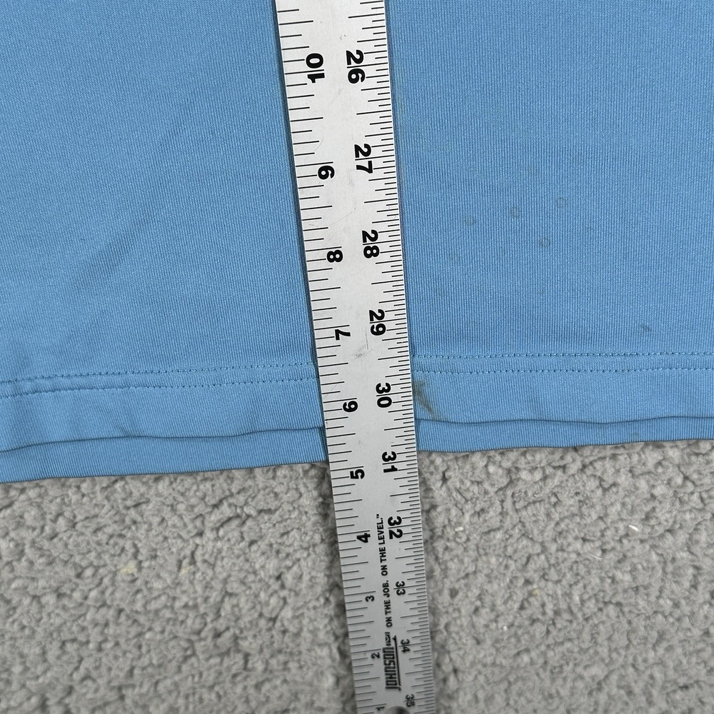 Adidas Polo Shirt Mens Adult M Blue Climachill Lightweight Golf Logo Casual - Picture 4 of 9